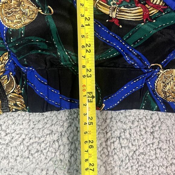 Vintage 80's Reversible Jacket Women's Pattern Inside Blue Style Exchange Large - Picture 2 of 5